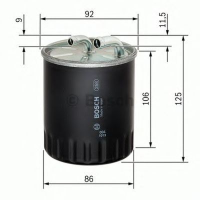 Filtru combustibil MERCEDES-BENZ B-CLASS W245 BOSCH 1457434437