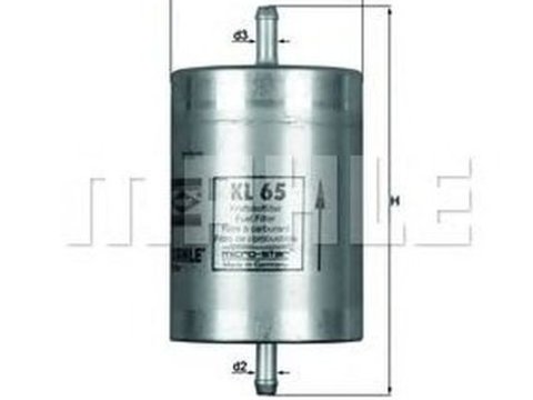 Filtru combustibil MERCEDES-BENZ CLK Cabriolet A208 KNECHT KL65