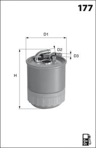 Filtru combustibil MERCEDES-BENZ S-CLASS W222 V222 X222 MECA FILTER ELG5459