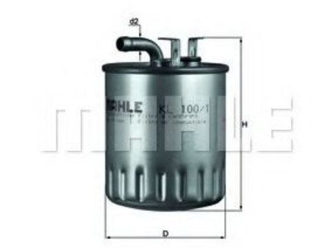 Filtru combustibil MERCEDES-BENZ VANEO (414) (2002 - 2005) MAHLE ORIGINAL KL 100/1