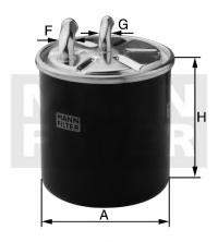 Filtru combustibil MERCEDES-BENZ VIANO (W639), MERCEDES-BENZ VITO bus (W639), MERCEDES-BENZ VITO / MIXTO caroserie (W639) - MANN-FILTER WK 820/18