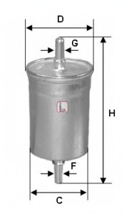 Filtru combustibil ~ Mitsubishi Carisma 1997 1998 1999 2000 2001 2002 2003 2004 2005 2006 ~ S 1747 B ~ SOFIMA