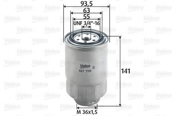 Filtru combustibil MITSUBISHI L 200 (KB_T, KA_T) (2004 - 2016) VALEO 587709