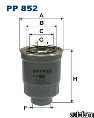 Filtru combustibil MITSUBISHI PAJERO III Canvas Top V6W V7W FILTRON PP852