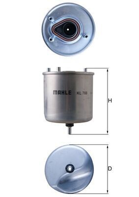 Filtru combustibil # Mitsubishi Rvr 2015 2016 2017 2018 2019 2020 2021 2022 2023 2024 2025 # KL 788 # KNECHT