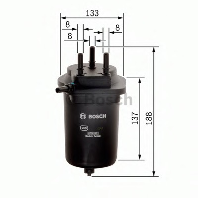 Filtru combustibil # Nissan Juke 2010 2011 2012 2013 2014 2015 2016 2017 2018 2019 2020 2021 2022 2023 2024 2025 # 0 450 906 468 # BOSCH
