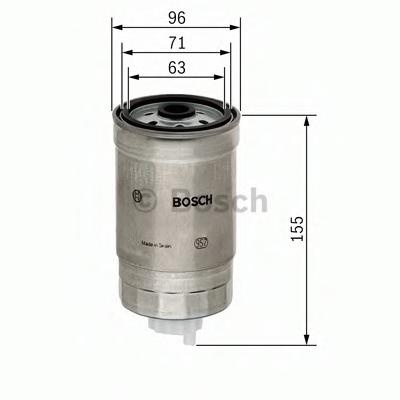 Filtru combustibil NISSAN MISTRAL II (R20), NISSAN PATROL Station Wagon (W260), NISSAN SERENA (C23M) - BOSCH 1 457 434 439