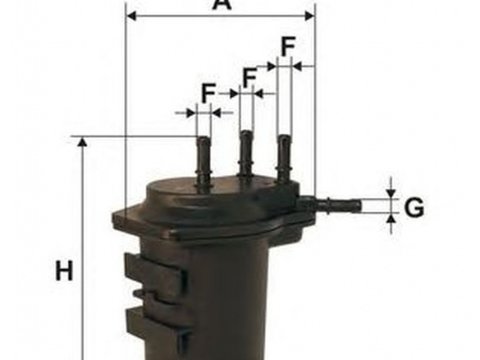 Filtru combustibil NISSAN NOTE E11 FILTRON PS9802