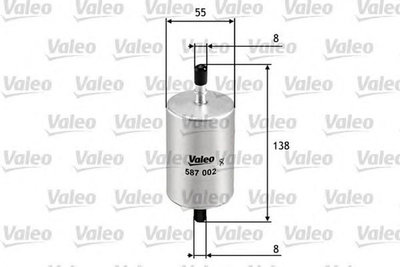 Filtru combustibil NISSAN PRIMASTAR bus X83 VALEO 