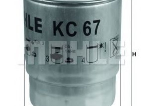Filtru combustibil NISSAN PRIMERA Traveller (WP12) (2002 - 2016) KNECHT KC 67
