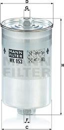 Filtru combustibil OPEL CORSA D MANN-FILTER WK 853