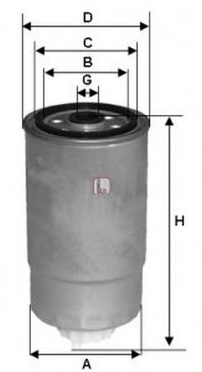 Filtru combustibil OPEL FRONTERA A 5 MWL4 SOFIMA S8501NR