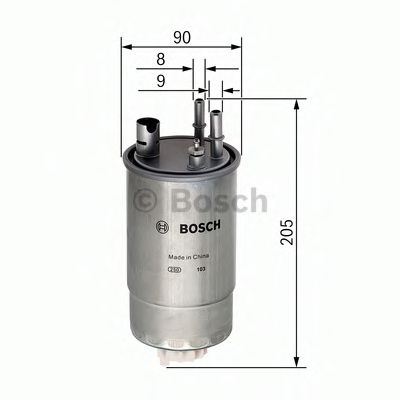 Filtru combustibil OPEL MERIVA (2003 - 2010) Bosch F 026 402 054