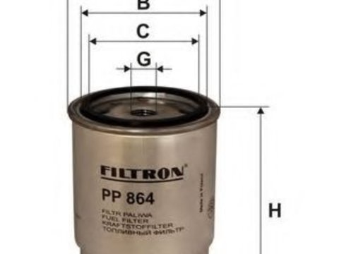 Filtru combustibil PEUGEOT 106   (1A, 1C) (1991 - 1996) FILTRON PP864