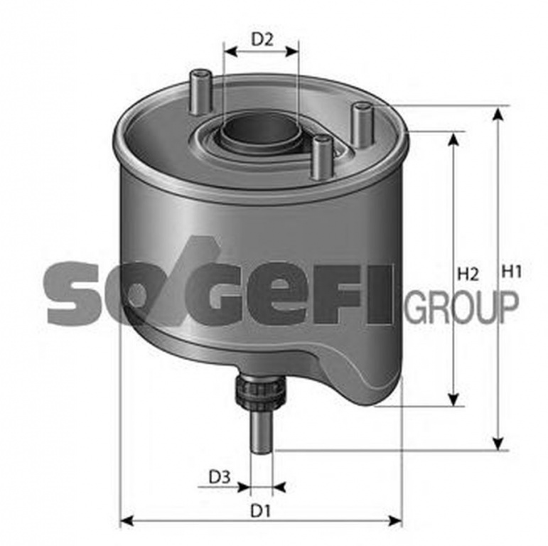 Filtru combustibil PEUGEOT 4008 PURFLUX CS762