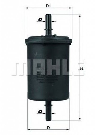 Filtru combustibil RENAULT LAGUNA III BT0 1 MAHLE 