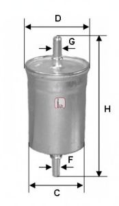 Filtru combustibil RENAULT MEGANE Scenic (JA0/1_) (1996 - 2001) SOFIMA S 1710 B