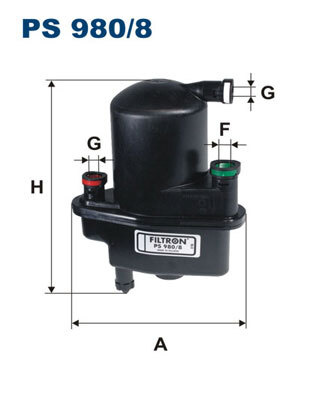 Filtru combustibil # Renault Modus 2010 2011 2012 2013 2014 2015 2016 2017 2018 2019 2020 2021 2022 2023 2024 2025 # PS980 8 # FILTRON