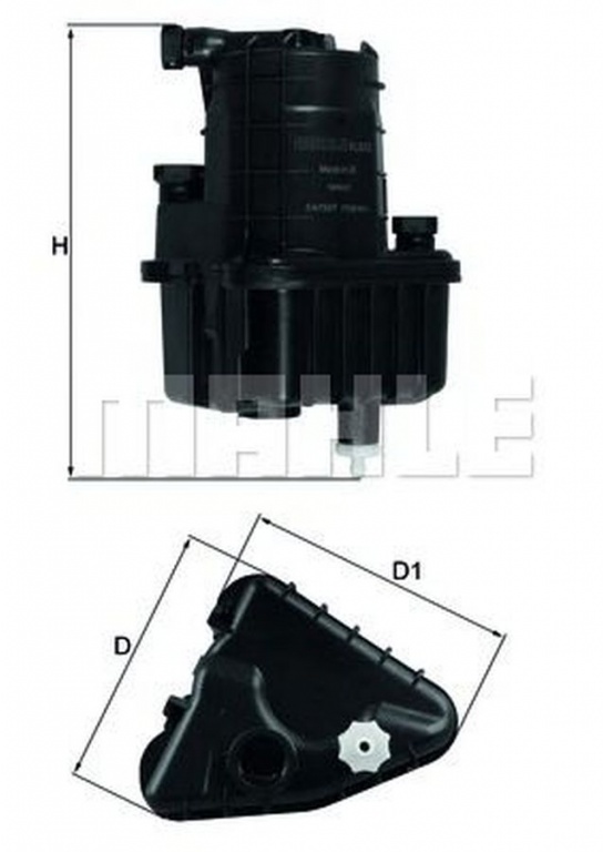 Filtru combustibil RENAULT MODUS GRAND MODUS F JP0 MAHLE ORIGINAL KL832D