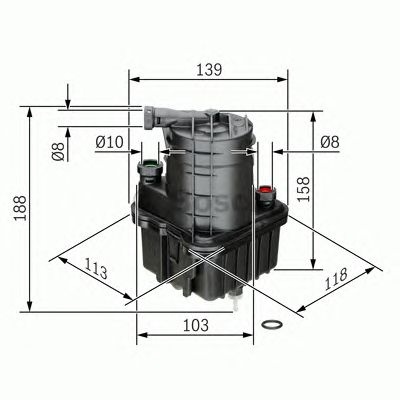 Filtru combustibil RENAULT MODUS / GRAND MODUS (F/