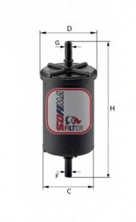 Filtru combustibil RENAULT SYMBOL I LB0 1 2 SOFIMA S1948B