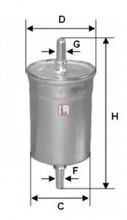 Filtru combustibil RENAULT SYMBOL I LB0 1 2 SOFIMA S1710B