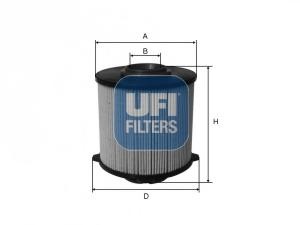 Filtru combustibil SAAB 9-3 Cabriolet (YS3F), OPEL INSIGNIA, OPEL INSIGNIA limuzina - UFI 26.058.00