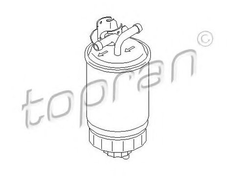 Filtru combustibil SEAT ALHAMBRA (7V8, 7V9) (1996 - 2010) TOPRAN 102 732