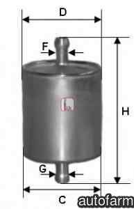 Filtru combustibil SEAT IBIZA V 6J5 SOFIMA S 1836 B