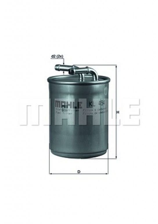 Filtru combustibil SEAT IBIZA V ST 6J8 6P8 MAHLE ORIGINAL KL494