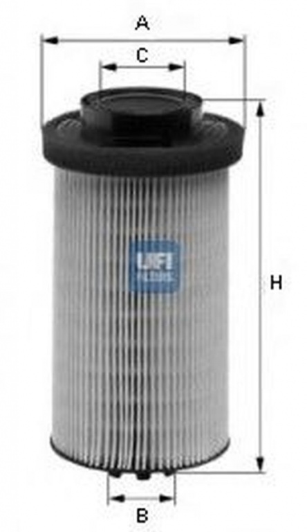 Filtru combustibil SETRA Series 400 UFI 2600100