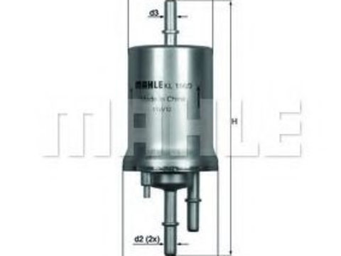 Filtru combustibil SKODA FABIA (NJ3) (2014 - 2020) MAHLE ORIGINAL KL 156/3