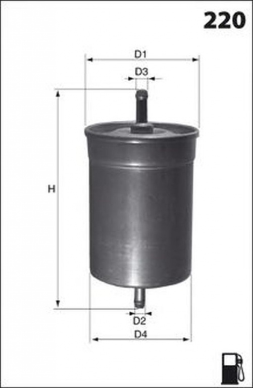 Filtru combustibil SKODA FELICIA I Fun 797 LUCAS FILTERS LFPF006