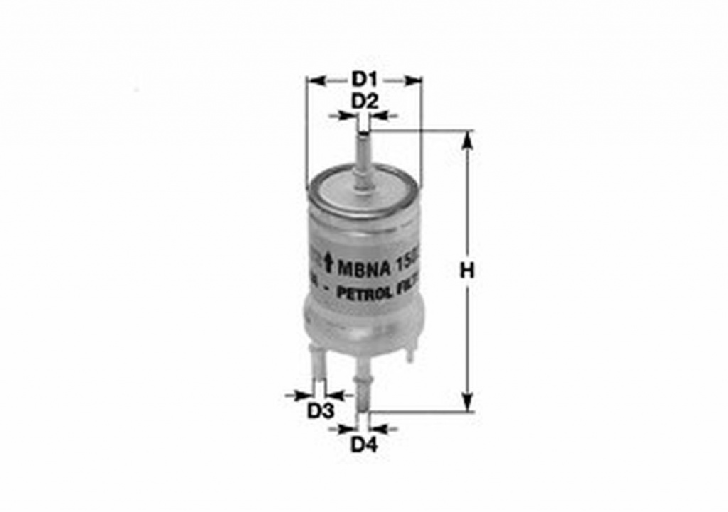 Filtru combustibil SKODA RAPID NH3 CLEAN FILTERS MBNA1503