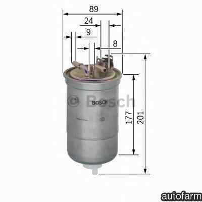 Filtru combustibil SKODA SUPERB 3T4 BOSCH 0 450 906 374