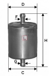 Filtru combustibil # Toyota Yaris 2006 2007 2008 2009 2010 2011 2012 2013 2014 2015 2016 2017 2018 2019 2020 2021 2022 2023 2024 2025 # S 1836 B # SOFIMA