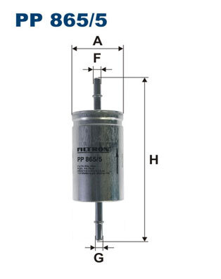 Filtru combustibil ~ Volvo C30 2006 2007 2008 2009 2010 2011 2012 ~ PP 865/5 ~ FILTRON