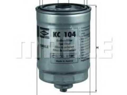 Filtru combustibil VOLVO XC90 I (2002 - 2016) KNECHT KC 104