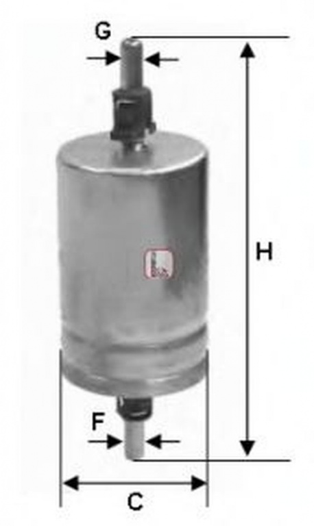 Filtru combustibil VW CADDY II pick-up 9U7 SOFIMA S1510B