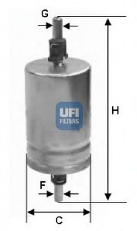 Filtru combustibil VW CADDY II pick-up 9U7 UFI 31.510.00