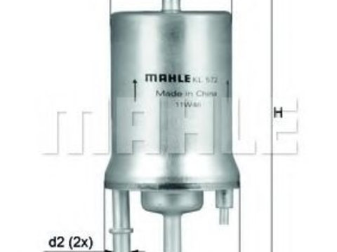 Filtru combustibil VW CADDY IV combi (Saab, SAJ) (2015 - 2020) MAHLE ORIGINAL KL 572