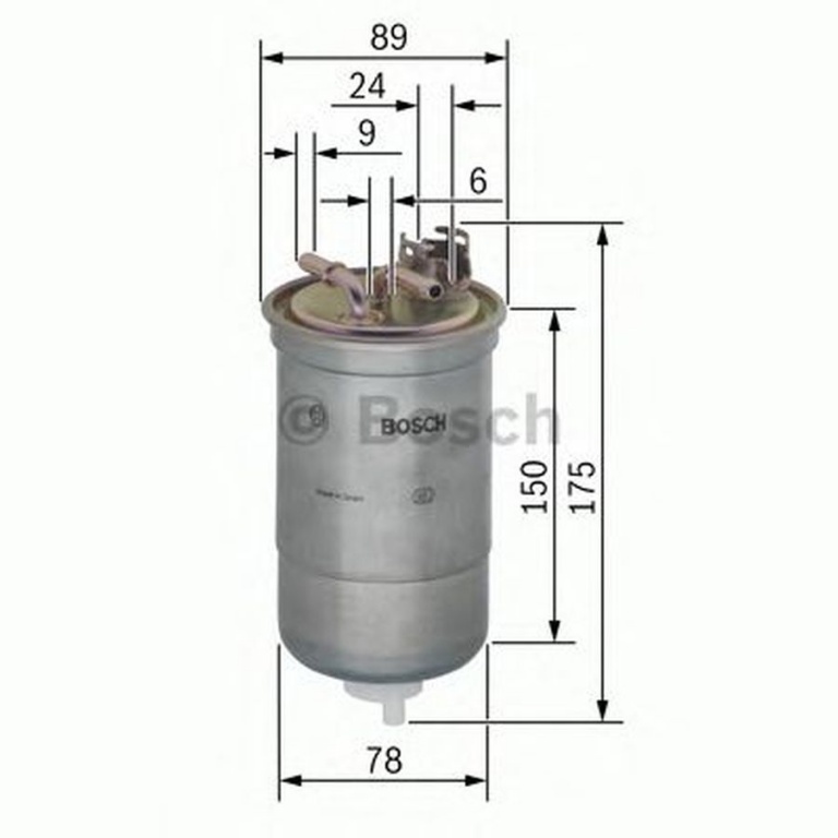 Filtru combustibil VW GOLF III Cabriolet 1E7 BOSCH 0450906267