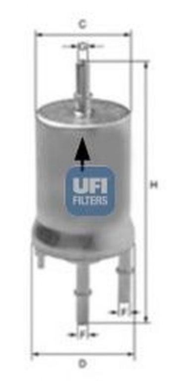 Filtru combustibil VW GOLF V Variant 1K5 UFI 31.853.00