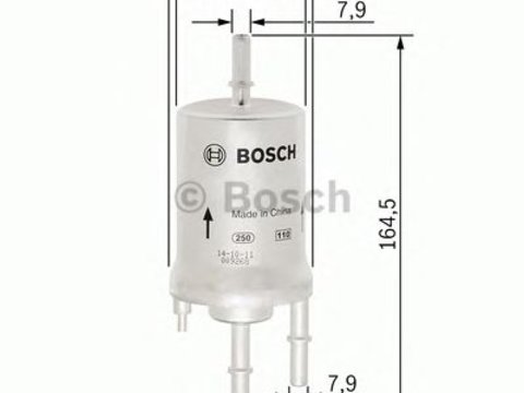 Filtru combustibil VW GOLF VI/SEAT LEON/AUDI A3 1,2TSI/1,4/1,6/2,0TFSI 08- - Cod intern: W20272679 - LIVRARE DIN STOC in 24 ore!!!