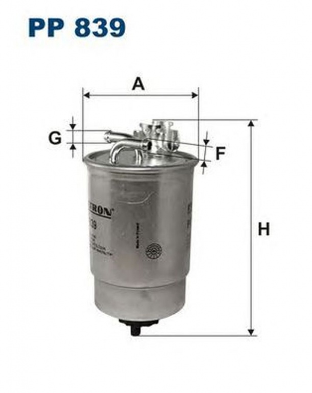 Filtru combustibil VW JETTA II 19E 1G2 165 FILTRON PP839
