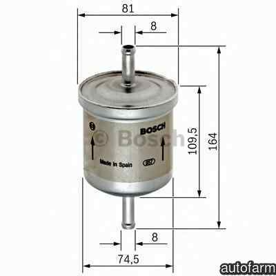 Filtru combustibil VW PASSAT (3A2, 35I) BOSCH 0 45