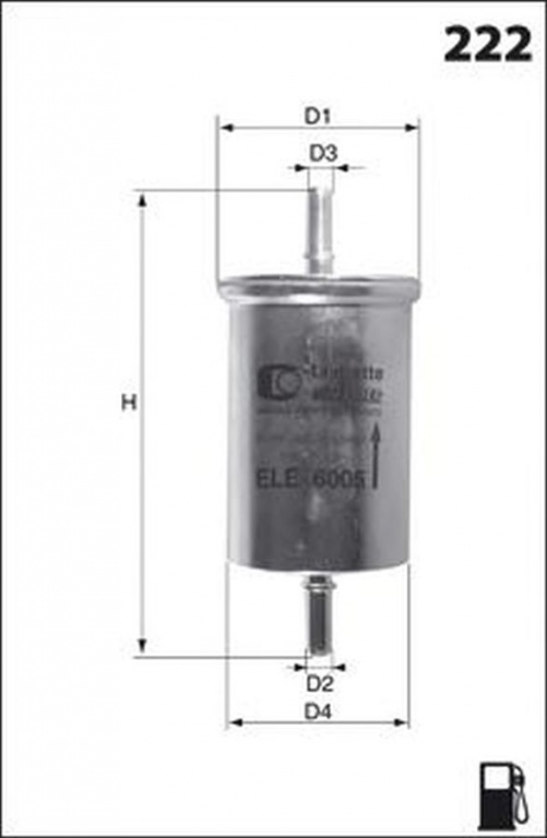 Filtru combustibil VW POLO 9N LUCAS FILTERS LFPF003