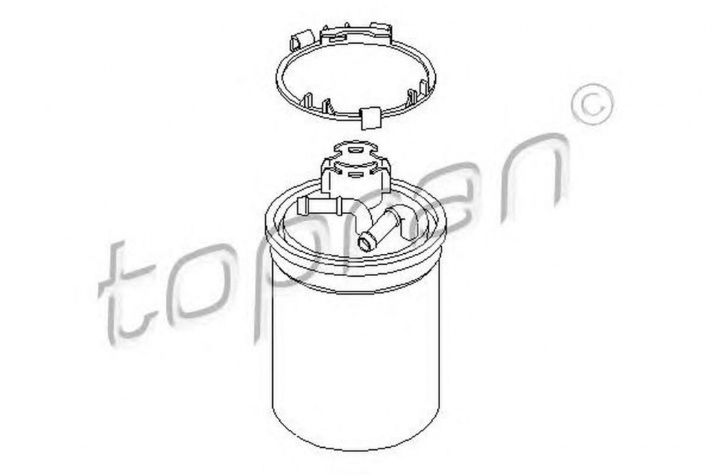 Filtru combustibil VW POLO 9N TOPRAN 111168 PieseDeTop