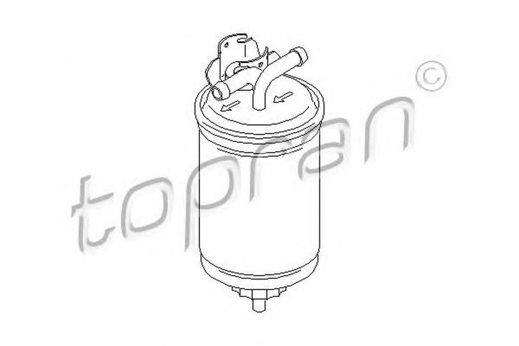 Filtru combustibil VW POLO Variant 6KV5 TOPRAN 108