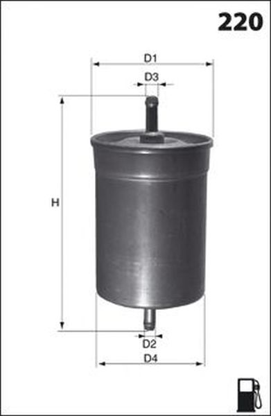 Filtru combustibil VW SHARAN 7M8 7M9 7M6 MECA FILTER ELE3567